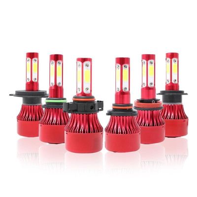 Wholesale X7 Red Color LED Headlight 12000lm H7 H4 H11 Hb3 Hb4 Hb5 9004 9012 5202 6000K Automotive Car Styling Light 4-Side COB 12V Auto Lights, LED Headlight, Auto Lights image 3