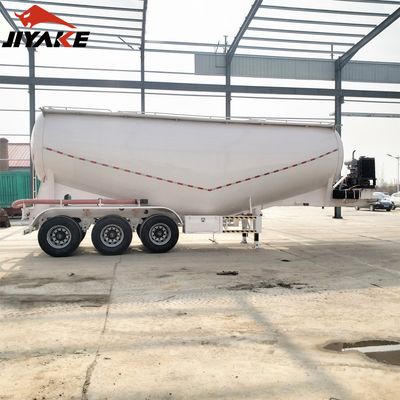 Jiyake 3 Alxes Diesel Engine 50 Tons Tanker 45 Cbm Bulk Cement Tank Trailer, Silo Trailer, Cement Trailer image 2