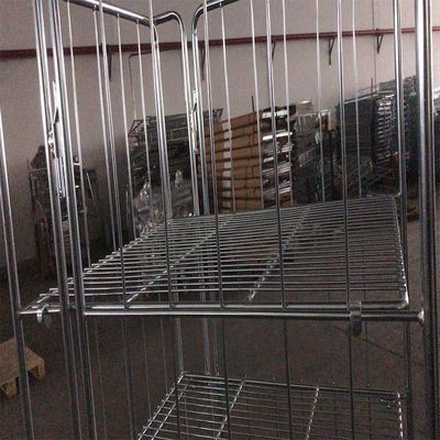 3 Sided Roll Cage Worktainers Logistic Trolleys with Middle Shelf, Logistic Trolley, Logistic Worktainer image 3