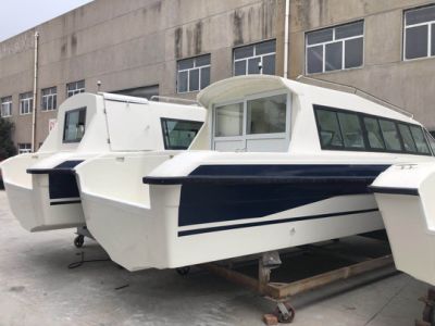 9.8m 30FT 24 Persons Cabin Vessel Outboard Engine Crew Boat for Sale, Cabin Crew Boat, Crew Boat image 3