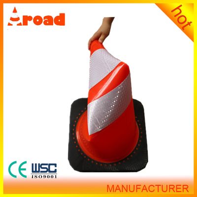Traffic Control Driveway Road Parking PVC Orange Construction Cone Black Weighted Base Traffic Cone, Traffic Cone, PVC Traffic Cone image 5