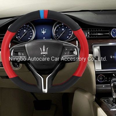 Sewing Steering Wheel Cover Genuine Leather Sewing Steering Wheel Cover, Leather Sewing Steering Wheel Cover, Sewing Steering Wheel Cover image 2