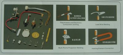 High Frequency Inverter DC Spot Welder Resistance Welding Between Coil Leading-Wire of AC Contactor and Plugging Sheet, spot welder, capacitance spot welder image 3