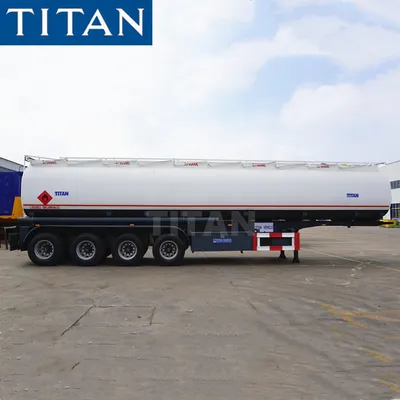 Titan 4 Axles Monoblock Tanker Trailer Fuel Tank Trailer, Fuel Tanker Truck, Fuel Tanker Trailer