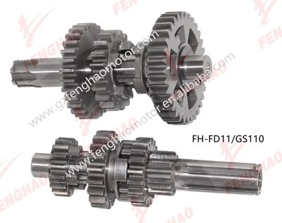 Motorcycle Part Engine Parts Main Counter Shaft Suzuki Ax100/Gn125/En125/Fd110-GS110/Gd110/Ax-4, Main Counter Shaft, Counter Shaft Gear image 4