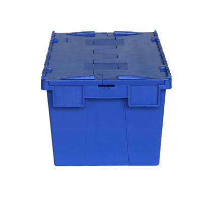 Nesting Containers with Lid, Plastic Storage Container (PK6040), Nestable Plastic Container, Stacking and Nesting Tote image 6