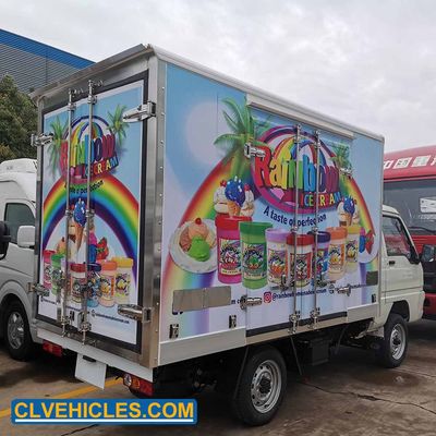 Foton Mini 2ton Ice Cream Freezer Cooling Box Cold Room Refrigerated Refrigerator Van Truck, Refrigerated Truck, Refrigerator Truck image 4