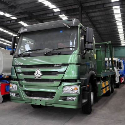 HOWO 10 Wheels 14m3 14cbm or 14 Cubic Meter 14ton Heavy 14 Ton Skip Loader Garbage Refuse Truck, Garbage Refuse Truck, Skip Loader Garbage Refuse Truck image 3