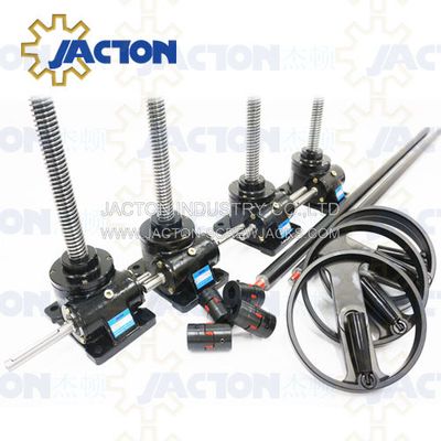 Screw Jacks with Handles, Hand Cranked Easel Lift Screw, Worm Drive Crank Jacks Manufacturer, Acuators with Hand Crank, Screw Jacks with Handles image 2