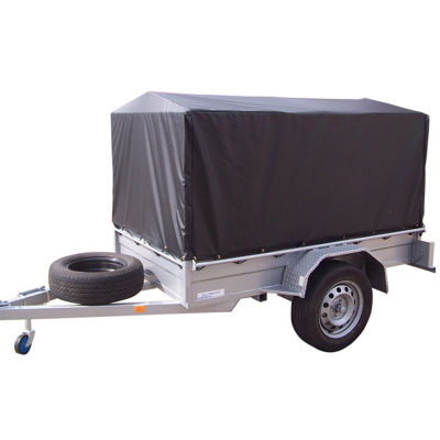 Durable Waterproof Travel Trailer Cover with Eyelet and Set Rope, Trailer Cover, Utility Cargo Cover image 3