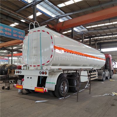 2/3 Axles 40000L 40cbm Single Boige Oil Fuel Tank Trailer with 4 Independent Compartments, 40000L Fuel Tank Trailer, Semi Trailer image 4
