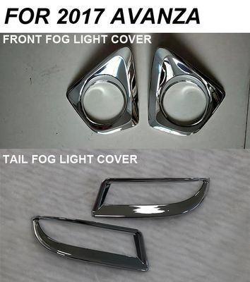 Auto Body Parts Black Chrome Kit Fog Light Cover for Popular Car Model for Toyota Avanza Veloz, Body Kit, Combo Set image 2