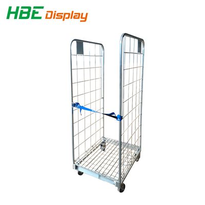 Insulated Supermarket Roll Container Warehouse Foldable Rolling Cage Cart, Rolling Cage Cart, Supermarket Roll Cage image 2