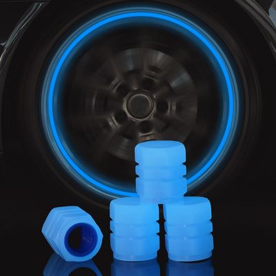 Luminous Valve Ca PS Fluorescent Green Blue Night Glowing Car Motorcycle Bicycle Wheel Styling Tyre Hub Luminous C Ap Decorate, Wheel Styling Tyre Hub Luminous C Ap Decorate, Luminous Valve Ca PS Fluorescent Green image 3