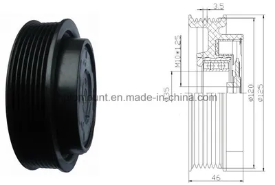 Audi 7seu17c Magnetic Auto Cooling Accessory AC Compressor Part, Clutch, Auto AC Clutch