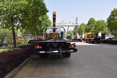 One-Pull-Two Road Wrecker with 3-5ton Crane, Road Recovery Flatbed Tow Truck for Sale, Wrecker Tow Truck, Tow Truck image 6
