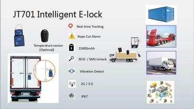 GPS Container Tracking Vehicle Management Tracker Dual SIM Trailer E-Lock Door Seal, Container Management, Container Seal image 5