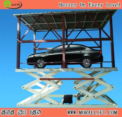 2 Level Garage Invisible Car Parking Lift with Roof, Car Parking Lift, Car Lift with Roof image 5