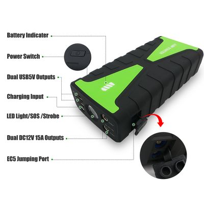 Portable Car Starter Powerstart Emergency Junp Starter 16800mAh 800A Peak, Battery Booster, Battery Charger image 2