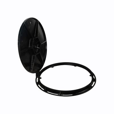 Heavy Duty Cast Ductile Iron Manhole Cover En124 700mm by 60mm Type 1 Round with Frame Customizable, Manhole Cover Trench Gully Grate Customizable, Plastic Resin Composite image 2