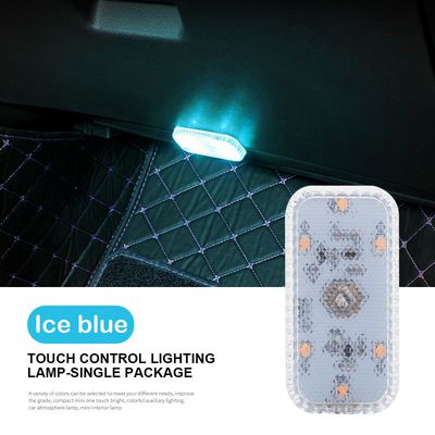 Eurs Car Roof Decorative Lights Wireless LED Indoor Touch Lights USB Charging Door Feet Trunk Reading Lights, Automobile Lamp, Dynamic Welcome Lamp image 4