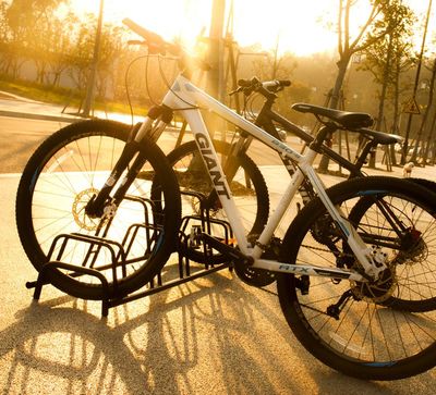 Stainless Steel Adjustable Bike Stand Parking Storage Display Rack, Bike Parking Storage, Bike Storage Rack image 6