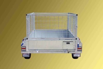 8X5 Fully Welded Tandem Braked Box/Car/Utility Trailer with Cage, Tandem Trailer, Dual Axle Box Trailer image 3