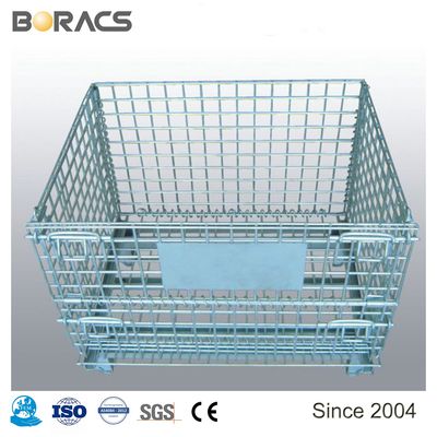 Heavy Duty Adjustable Seclective Stackable Wire Mesh Container for Warehouse Storage, Wire Mesh Container, Wire Mesh Cage image 6