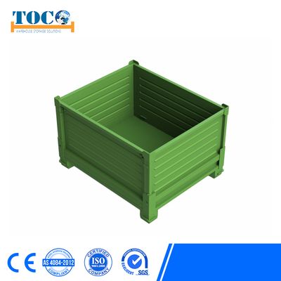 Warehouse Logistics Zinc Plated Stacking Steel Wire Mesh Container Storage Metal Boxes for Pet Prefrom Storage, Stacking Metal Box, Steel Box image 5
