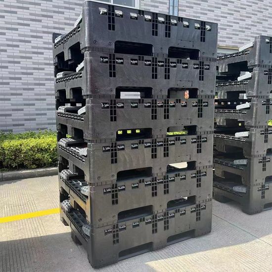 Heavy Duty HDPE Reusable Collapsible Pallet Container /Bin for Warehouse Use image 3