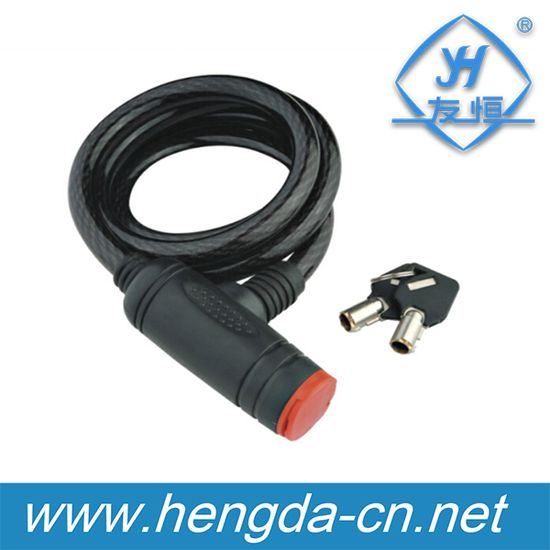 Yh1402 Adjustable Steel Cable The Coiled Bike Riding Equipment Combination Cable Bicycle Lock image 5