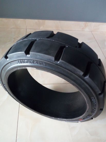 21X7X15 (533X178X381) Tr Pattern Anygo Brand Press -on Solid Tyre/Tire Industrial Rubber Wheel Tire image 4