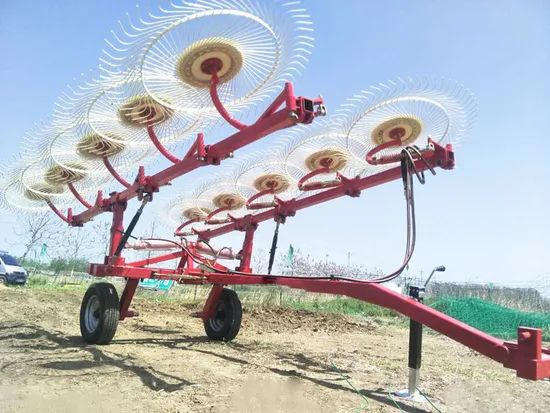 Hongri 9lz Hay Rake Tractor Mounted Aricultual Farm Garden Forestry Grass Hay