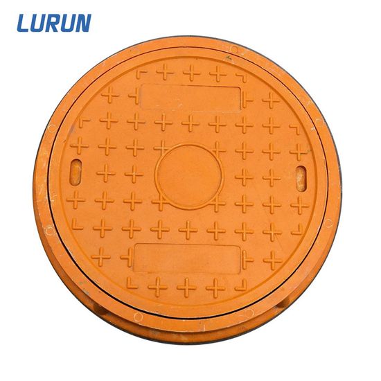 Round GRP Light Composite Durable Manhole Cover with Frame Lock image 4