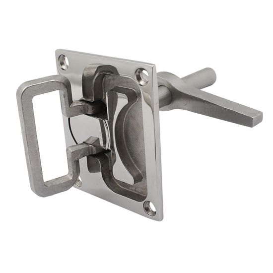 Boat Cam Latch Locking Marine Hatch Handle Heavy Duty Stainless Steel 316 Turning Lock Lift Ring W/Screws image 4