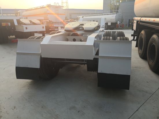 20t+50t Tandem Type Flatbed Semi Truck Trailers for Container Transport for Sale image 5