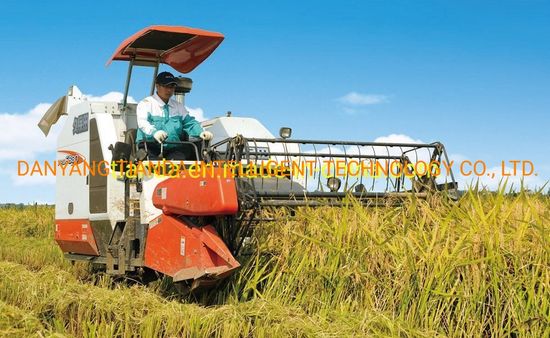 Agricultural Self-Propelled Crawler Type Maize Corn Wheat Paddy Rice Grain Combine Harvester image 5