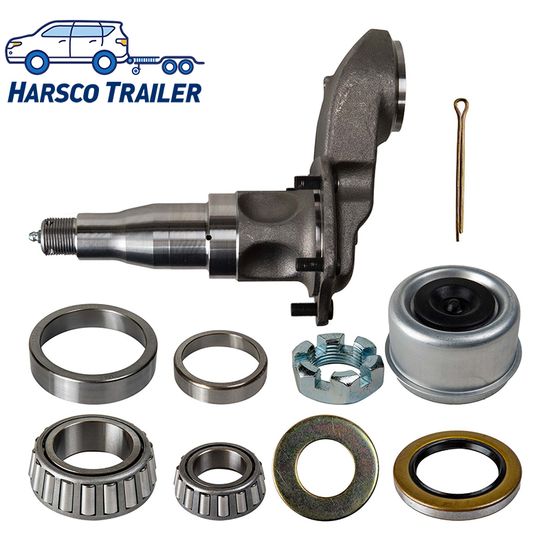 Trailer repalacement part drop axle spindle with E-Z lube image 6