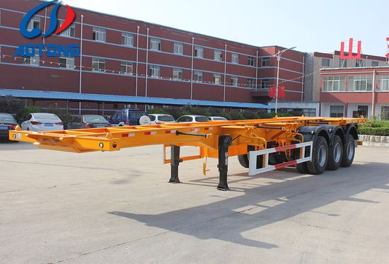 Premium Quality 20 or 40 Feet Skeleton Container Semitrailers Selling Hot/Skeleton Semi Trailer image 3