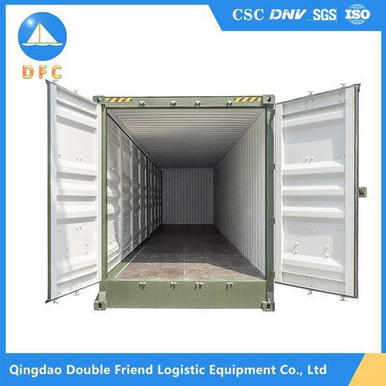 ISO Certified 40FT 40hc  Big Capacity Storage Optional Color Dry Cargo Shipping Container image 3