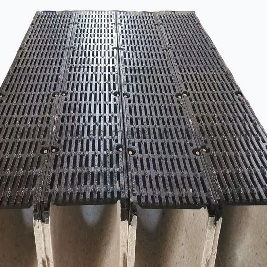 Outdoor Resin Concrete Water Drain Gutter Trench Drain System PVC U Drains Shaped Resin Composite Drainage Channel image 4