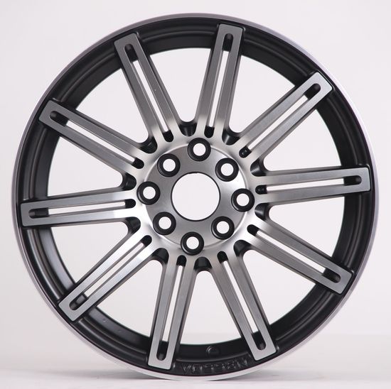 16 Inch 8X100-114.3 Alloy Wheel Rims Flow Forming Wheel Flow Forming Wheel Machine Black Silver Face image 3