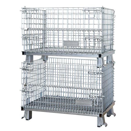 Best Selling Warehouse Stacking Wire Mesh Pallet Storage Cage image 3