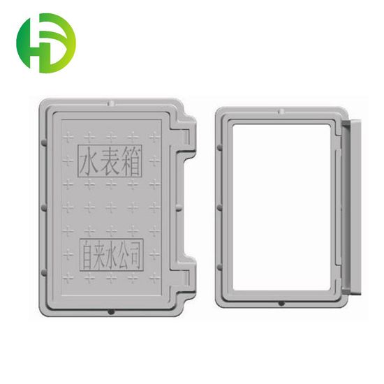 En124 500mm Square SMC Composite Fiberglass Reinforced Plastic Manhole Cover Telecom Manhole Cover image 4