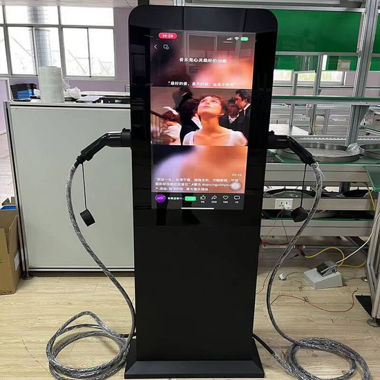 Top Seller AC EV Charging Station Advertising Charger for Electric Vehicle with Big Screen image 6
