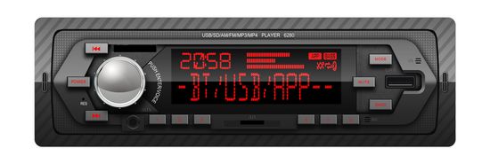 Fixed Panel One DIN Car MP3 Player Bluetooth SD/TF/USB Car Radio image 5