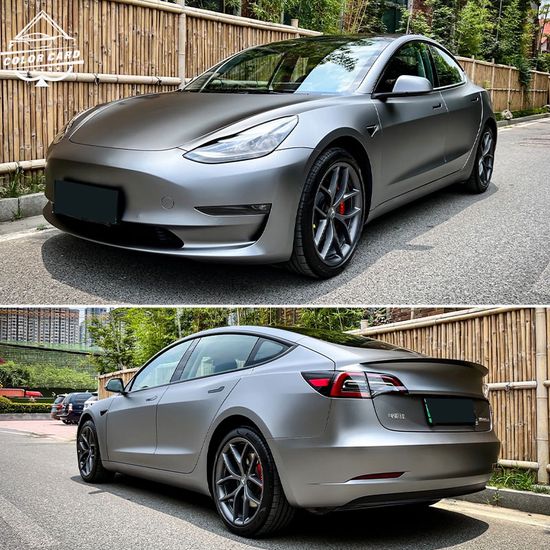 Vinyl Wrap Self Adhesive Pet Amg Mountain Grey Vehicle Auto Sticker Vinyl Car Wrap image 6