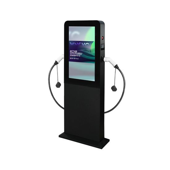 OEM/ODM Design Waterproof IP65 32-Inch Outdoor EV Chargers with Advertising Screen image 3