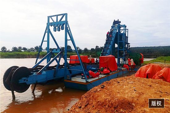 Keda Hyaraulic Bucket Chain Dredger Gold Dredging Machine for River image 4