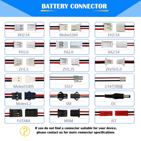 Dtp Lithium Polymer Battery Cells 7.4V 1500mAh Battery Pack image 6